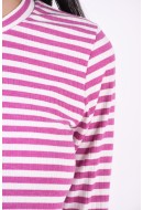 Bluza Dama Jdy Jdyfransiska Stripe O-Neck Violet/White Stripes